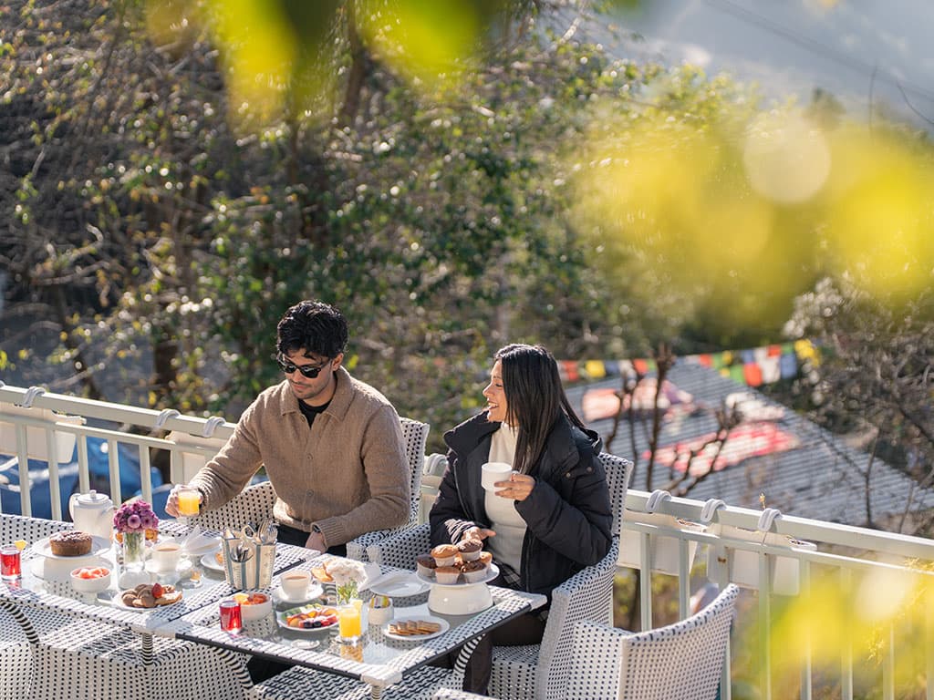 Lifestyle shot — guests at boutique property